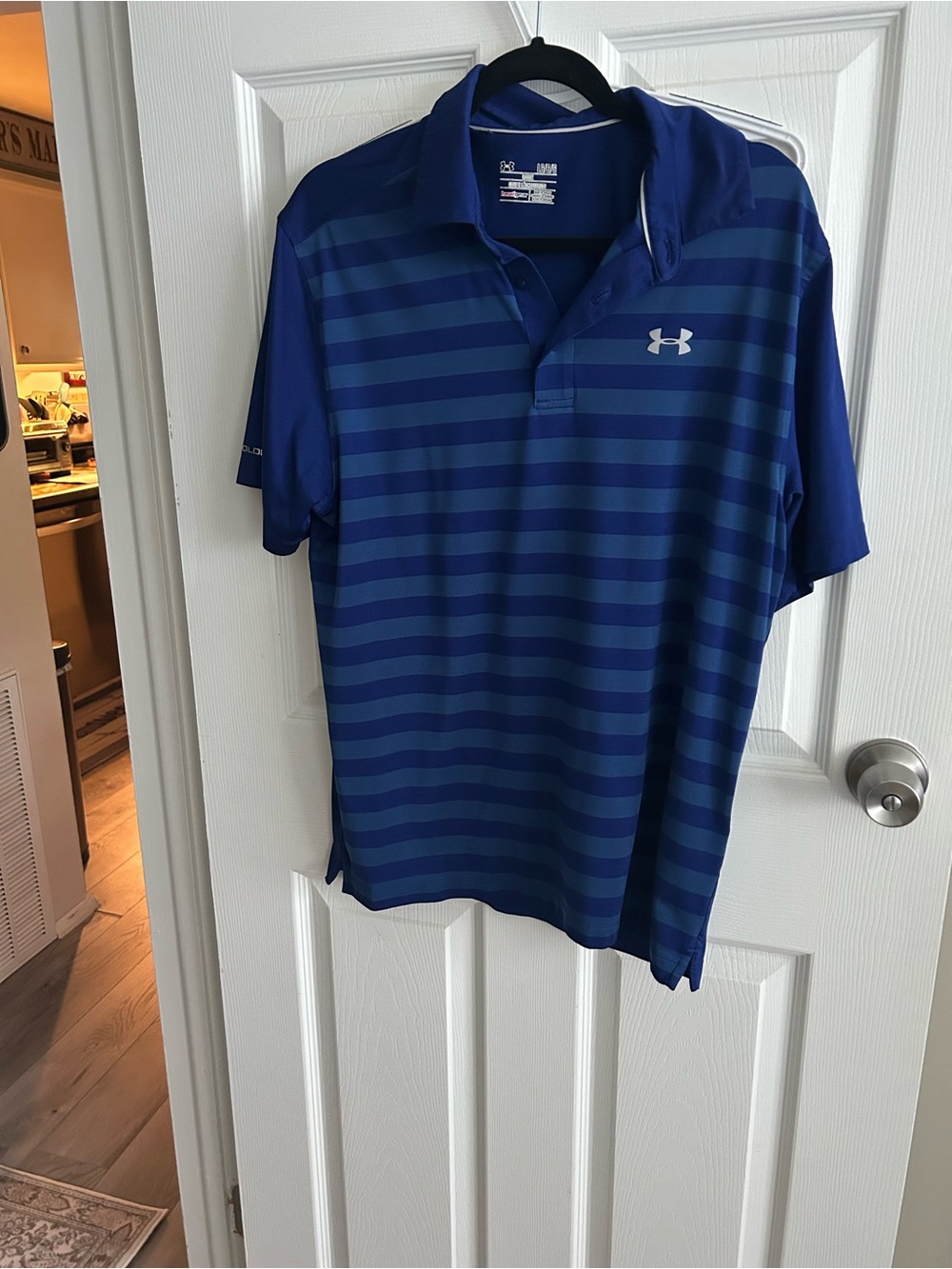 LG Men’s Blue Striped Polo Shirt